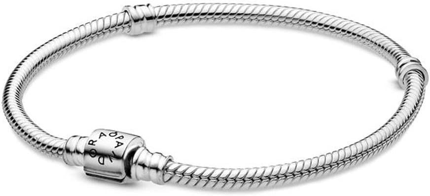 PANDORA Moments Barrel Clasp Snake Bracelet