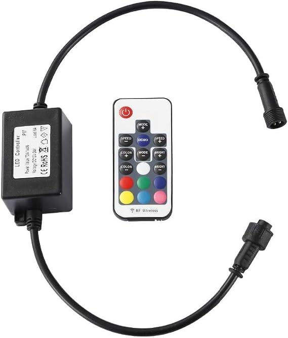 RGB LED Controller Remote Recessed Deck Light Kit