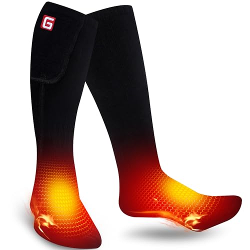 Heated Socks for Men Women Electric Rechargeable Battery Powered Heated Socks,Winter Warm Heated Thermal Insulated Socks for Outdoor Sports Climbing Hiking Hunting Skiing