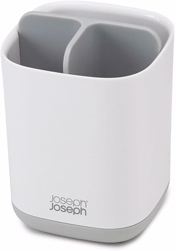 Joseph Joseph 70509 Easy-Store Diş Fırçalık, Beyaz/Gri