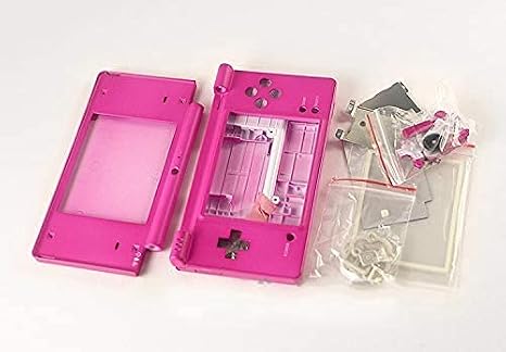 Replacement Full Shell Housing Cover Case with Buttons Screen Lens for DSi NDSi Game Console (Hot Pink)