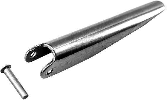 SPEARFISHING WORLD Replacement Stainless Steel Heavy Duty Flopper/Barb for 7mm or 8mm Speargun Spear/Shafts for Spearfishing, Freediving, and Scuba Diving