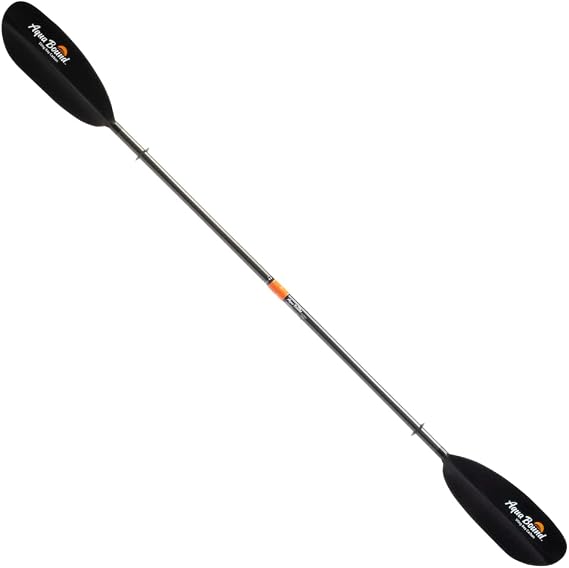 AQUA BOUND Sting Ray Carbon 2-Piece Kayak Paddle, Carbon Shaft, Reinforced Nylon Dihedral Blades for Flatwater Touring and Kayak Fishing