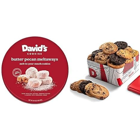 Butter Pecan Bliss and More: Davids Cookies Gift Basket with 2lbs of Freshly Baked Assorted Cookie Delights Bundle