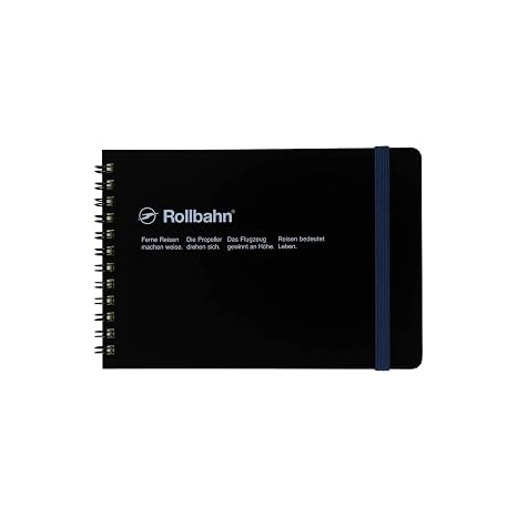 Horizontal Spiral Notebook with Rollbahn Design by Delfonics