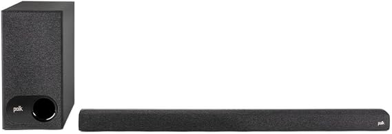 Polk Audio Signa S3 Sound Bar & Wireless Subwoofer, Low-Profile Design
