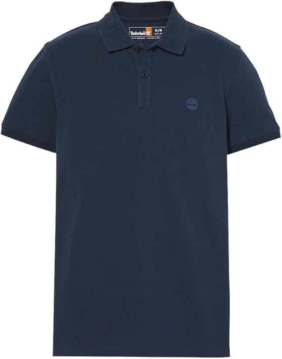 Timberland Men's Short Sleeve Logo Polo Shirt