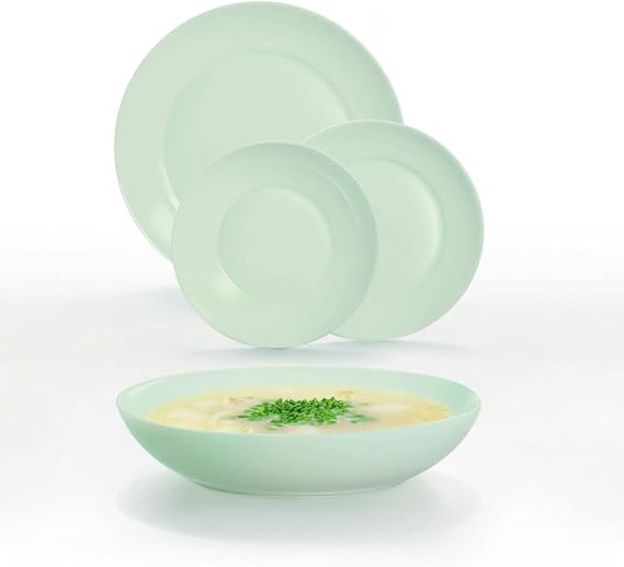 Luminarc Apy Paradise Green Opal Tableware Microwave Safe Refrigerator Stackable