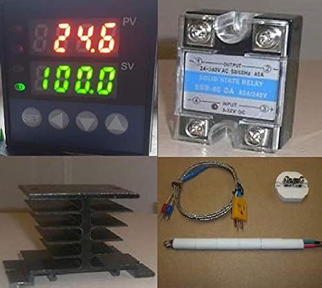 Ramp Soak Temperature Controller Kiln SSR Thermocouple Programmable Control 60 Segment