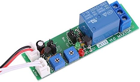 DC 12V Adjustable Cycle Times Switch Module Delay On/Off Timer Delay Switch Module 6 Types Optional (DC 12V 0-24hours)