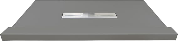 Transolid FZST7236C-40 Trimslate 72-in x 36-in Shower Base with Adjustable Single Threshold and Center Drain, Dark Grey