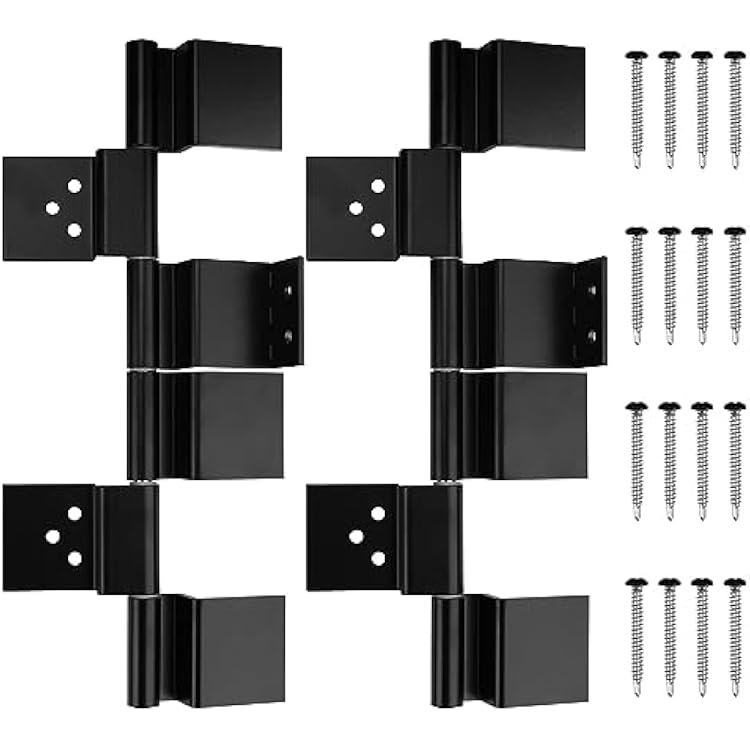 Trailer Rv Door Hinges Replacement Parts 198295 Hinge Assembly Black - Upgrade RV Entry Door 2 Pack