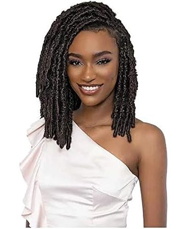 Janet Collection Crochet Braids Nala Tress 3X POETRY BOB LOCS 10" 12" 14" (BUTTERFLY LOCS SERIES) (1B)