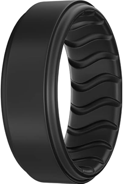Silicone Ring Men, Mens Silicone Wedding Band, Rubber Wedding Rings For Men, Silicone Wedding Band Men