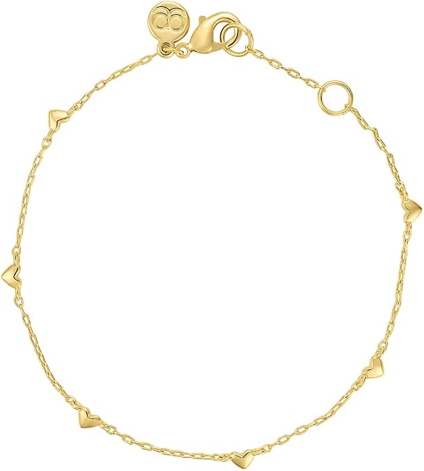 gorjana - Amour Bracelet 6 1/2" to 7" - 18k Gold Plated for Women | Layering with Other Jewelry - Elegant and Romantic Design - Adjustable for Perfect Fit - Ideal for Gifting Occasions
