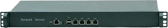 1U Rackmount Firewall Hardware Celeron J4125, Mikrotik, OPNsense, VPN, Network Security Appliance, Router PC, RZ07, 4 x Intel 2.5GbE LAN, Console, 8G RAM, 256G SSD