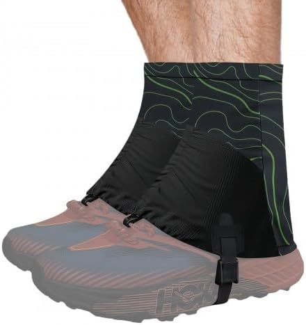 Trail Low Gaiters - Walking Shoe Gaiters,Protective Trail Running Gaiters, Low Ankle Gaiters,Low Trail Gaiters Ideal for Hiking - Waterproof, Sandproof, and Durable.