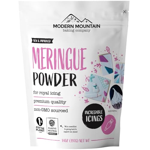 Meringue Powder 14oz For Royal Icing, Premium Quality, High Egg White Formula, Create Incredible Royal Icing or Frosting for Sugar Cookies, Naturally Flavored, Verified Gluten Free, Non-GMO Sourced