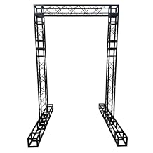 BLACK TRUSS ARCH KIT 10 FT Height Mobile Portable DJ Lighting System Metal