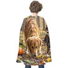 Adult Cloak Throw Robe Wearable Cape Hoodie Poncho Running Dog Halloween Cape Blanket for Halloween Costumes