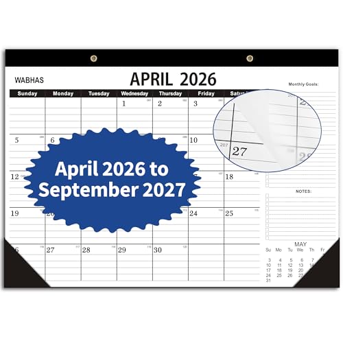 Desk Calendar 2026,April 2026 to September 2027,Desk Calendar 2026-2027 with to-do list,2026 Calendar -18 Months,Calendar 2026-2027-17 x 12 for Home or Office.