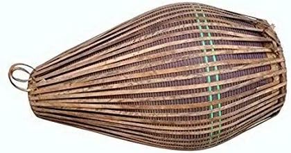 Clay Mridanga Drum (Small) - Brown South Indian Musical Instrument/Traditional Instrument - Mridangam Drum (30 x 30 x 56 cm)