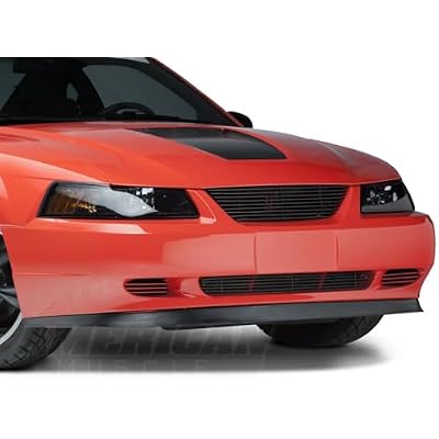 Speedform Lower Grille; Black Compatible for 99-04 Mustang