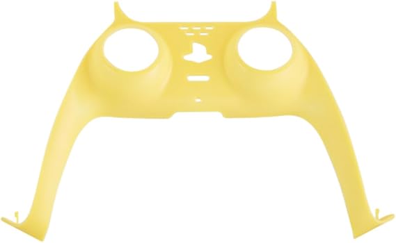 HEATFUN Replacement Faceplate for PS5 DualSense, ABS Plastic, LightYellow