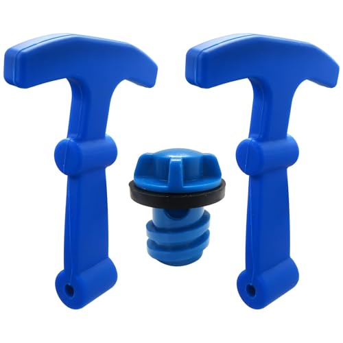 New Cooler Drain Plugs Lid T Latch Straps Handles Replacement for RTIC YE-TI Coolers Leak-Proof Accessories Parts, 2pcs Straps  1pc Drain Plug