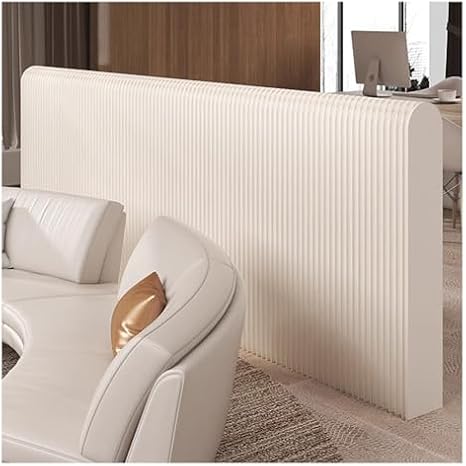 Room Dividers Panels,Panel Screens Home Office Folding Room Divider Paper Wall Partition Privacy Panel Screen,Retractable Adjustable Screen Divider for Room Separation,White,White,300X78Cm