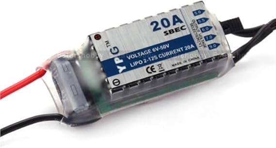 YPG 20A HV SBEC 2S~12S lipo with Selectable Voltage for RC Model