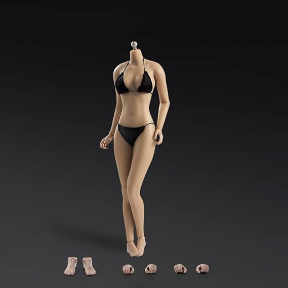 1/6 Scale Female Body with Clothes,12 inches Super Flexible Seamless Action Figures Realistic Full Silicone Body with Stainless Steel Skeleton Collectable Figure Dolls
