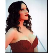 Kat Dennings Looking Up In Strapless Red Top Photo Print (8 x 10) - Item # MVM02248