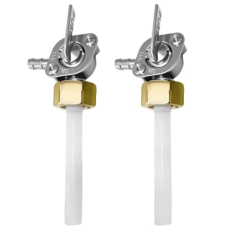 Z50 Z50R Fuel Tank Switch Valve Petcock 14 x 1mm Fit for Hnoda 50cc 70cc 90cc 110cc 125cc 150cc XR75 XL75 XR80 CB125 Scooter ATV Dirt Bike Go Kart Pit Bike Rep 6950-GF6-015(2 Pack)