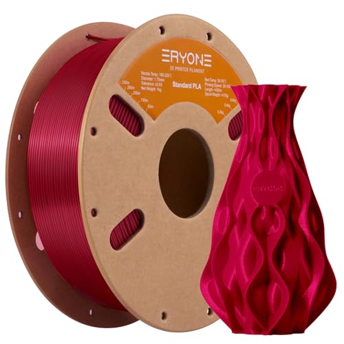 ERYONE PLA Filament 3D Printer PLA Filament 1.75mm - 0.03mm, PLA Filament 1KG Cardboard Spool2.2LBS, Rose