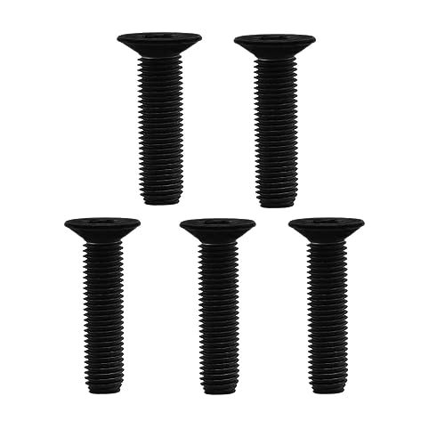 RISON Titanium Screws M3 X 8mm Titanium Torx Countersunk Screws 10Pcs Black Titanium Bolts ISO14581 Flat Torx Drive Titanium Screw GR2 Titanium Screws