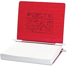 ACCO Pressboard Hanging Data Binder, 8.5 x 11 Inches Unburst Sheets, Executive Red (54129 )