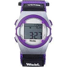 WobL Vibrating 8-Alarm & Repeating Countdown Timer Watch for Medication/Sports/Meetings/Potty Reminders, Purple
