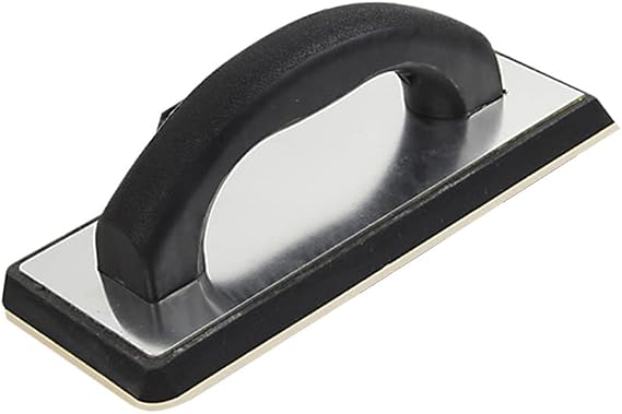 SUPERTOOL Plastering Sponge Float Trowel, 240mmX100mm, Comfortable to Hold, Rubber Material,Black Trowel (1Pcs)
