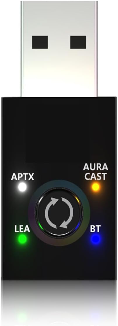 Bluetooth 5.4 Transmitter Wide Compatibility with Auracast LC3 aptX