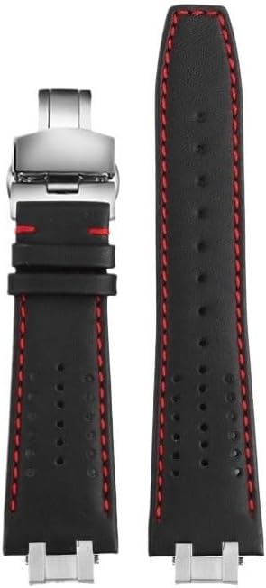 Breathable Leather Watchband For MAURICE LACROIX AIKON AI6007 AI6008 AI6038 AI6058 Quick Release Steel End Link Watch Strap