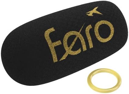 Microphone Replacement Windscreen for Aviation Headsets - Mic Cover and Ring