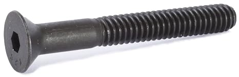 3/8"-16 x 2-3/4" Flat Head Socket Cap Screws, Alloy Steel, 50 Pack | Partially Threaded. Black Oxide finish. Internal hex (Allen) drive. ASME B18.3.