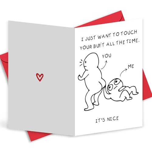 Valentines day Card for Wife Funny - Naughty Valentines Day Card for Wife Husband Boyfriend Girlfriend, Funny Valentines Cards for Him Her, Valentines Gifts for Husband Wife Boyfriend Girlfriend