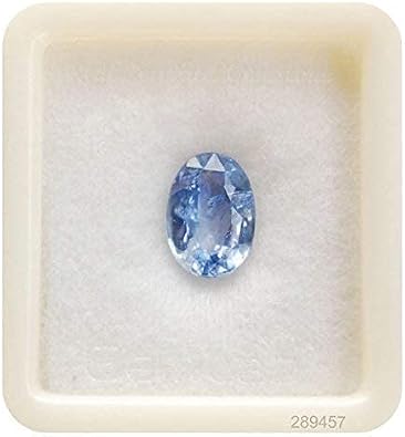 Ceylon Blue Sapphire Neelam 7.25 Carat Natural Gemstone Lab-Certified Unheated Untreated Aaa++ Natural Quality Gemstone-B0DQH272Y7