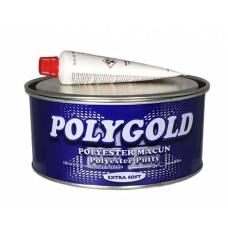 Polygold Galvanized Polyester Paste Extra Soft Steel Paste Body Paste Vehicle Steel Paste 1 Kg