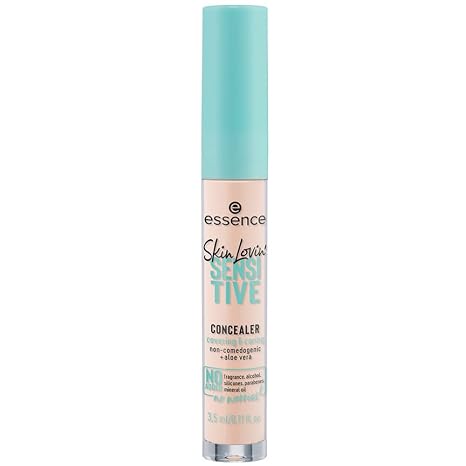 essence Skin Lovin' SENSITIVE CONCEALER Nr. 05 Nude feuchtigkeitsspendend beruhigend natürlich für sensible Haut vegan ölfrei ohne Parfüm ohne Alkohol 1er Pack (3.5ml)