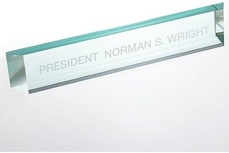 Optical Crystal Name Plate