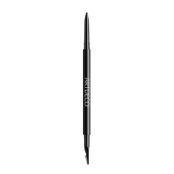 ARTDECO Ultra Fine Brow Liner - Coal - Thin Twist-Out Tip Creates Ultra-Fine Lines - Integrated Grooming Brush - Smudge-Proof & Waterproof - Eyebrow Pencil - Eye Makeup - Vegan - 0.03 Oz