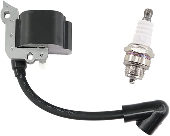 MCHNIC Ignition Coil with Spark Plug for STIHL FS38 FS45 FS46 FS55 FC55 HL45 HS45 KM55 Chainsaw Replace 4140 400 1308 4140 400 1307